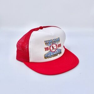 Vintage 1985 MLB St. Louis Cardinals World Champs SnapBack Trucker Hat Adult OS